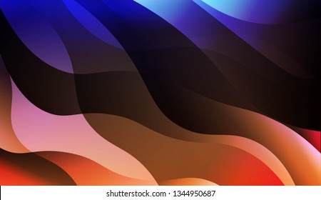 Blurred Decorative Design In Abstract Style With Wave, Curve Lines. For Elegant Pattern Cover Book. Vector Illustration.