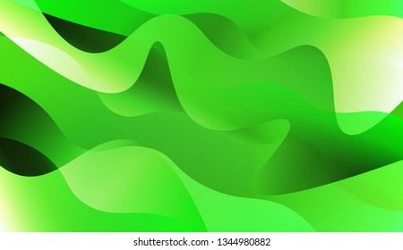 Blurred Decorative Design In Abstract Style With Wave, Curve Lines. For Your Design Ad, Banner, Cover Page. Vector Illustration with Color Gradient.