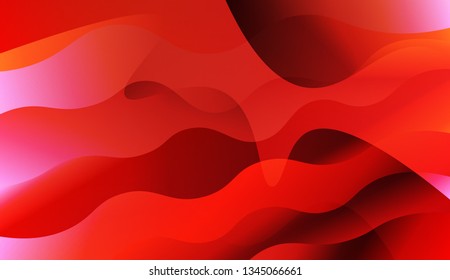 Blurred Decorative Design In Abstract Style With Wave, Curve Lines. For Your Design Ad, Banner, Cover Page. Vector Illustration with Color Gradient.
