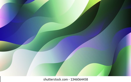 Blurred Decorative Design In Abstract Style With Wave, Curve Lines. For Your Design Wallpaper, Presentation, Banner, Flyer, Cover Page, Landing Page. Vector Illustration with Color Gradient.