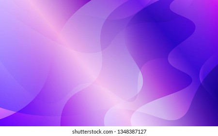 Blurred Decorative Design In Abstract Style With Wave, Curve Lines. For Creative Templates, Cards, Color Covers Set. Vector Illustration with Color Gradient