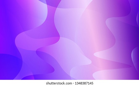 Blurred Decorative Design In Abstract Style With Wave, Curve Lines. For Creative Templates, Cards, Color Covers Set. Vector Illustration with Color Gradient