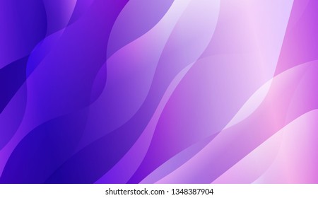 Blurred Decorative Design In Abstract Style With Wave, Curve Lines. For Creative Templates, Cards, Color Covers Set. Vector Illustration with Color Gradient