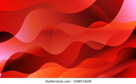 Blurred Decorative Design In Abstract Style With Wave, Curve Lines. For Your Design Wallpaper, Presentation, Banner, Flyer, Cover Page, Landing Page. Vector Illustration with Color Gradient.