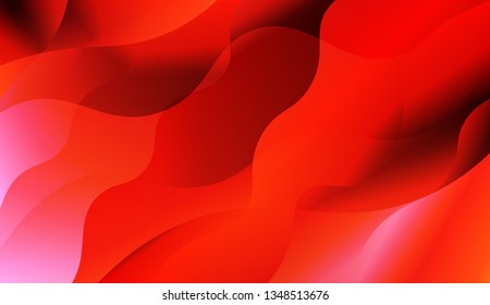Blurred Decorative Design In Abstract Style With Wave, Curve Lines. For Your Design Wallpaper, Presentation, Banner, Flyer, Cover Page, Landing Page. Vector Illustration with Color Gradient.