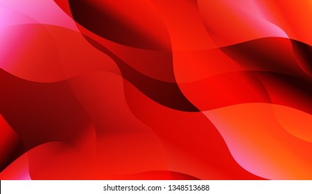 Blurred Decorative Design In Abstract Style With Wave, Curve Lines. For Your Design Wallpaper, Presentation, Banner, Flyer, Cover Page, Landing Page. Vector Illustration with Color Gradient.