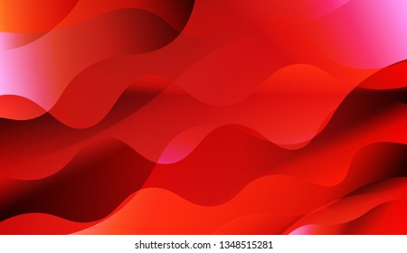 Blurred Decorative Design In Abstract Style With Wave, Curve Lines. For Your Design Ad, Banner, Cover Page. Vector Illustration with Color Gradient.