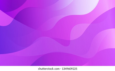 Blurred Decorative Design In Abstract Style With Wave, Curve Lines. For Creative Templates, Cards, Color Covers Set. Vector Illustration with Color Gradient