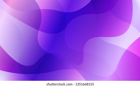 Blurred Decorative Design In Abstract Style With Wave, Curve Lines. For Creative Templates, Cards, Color Covers Set. Vector Illustration with Color Gradient