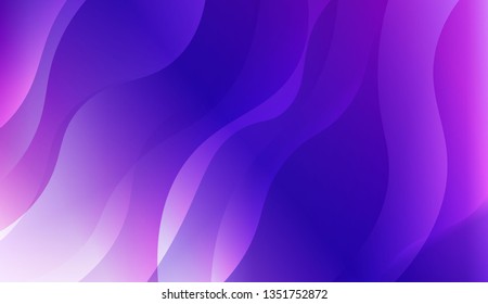 Blurred Decorative Design In Abstract Style With Wave, Curve Lines. For Creative Templates, Cards, Color Covers Set. Vector Illustration with Color Gradient
