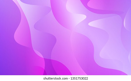 Blurred Decorative Design In Abstract Style With Wave, Curve Lines. For Creative Templates, Cards, Color Covers Set. Vector Illustration with Color Gradient