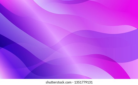 Blurred Decorative Design In Abstract Style With Wave, Curve Lines. For Creative Templates, Cards, Color Covers Set. Vector Illustration with Color Gradient