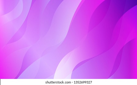 Blurred Decorative Design In Abstract Style With Wave, Curve Lines. For Creative Templates, Cards, Color Covers Set. Vector Illustration with Color Gradient
