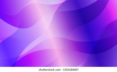 Blurred Decorative Design In Abstract Style With Wave, Curve Lines. For Creative Templates, Cards, Color Covers Set. Vector Illustration with Color Gradient