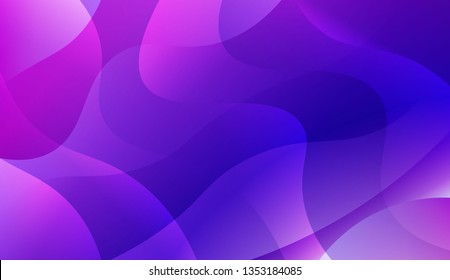 Blurred Decorative Design In Abstract Style With Wave, Curve Lines. For Creative Templates, Cards, Color Covers Set. Vector Illustration with Color Gradient