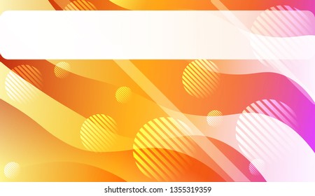 Blurred Decorative Design In Abstract Style With Wave, Curve Lines, Circle, Space for Text. For Elegant Pattern Cover Book. Vector Illustration with Color Gradient