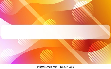 Blurred Decorative Design In Abstract Style With Wave, Curve Lines, Circle, Space for Text. For Elegant Pattern Cover Book. Vector Illustration with Color Gradient