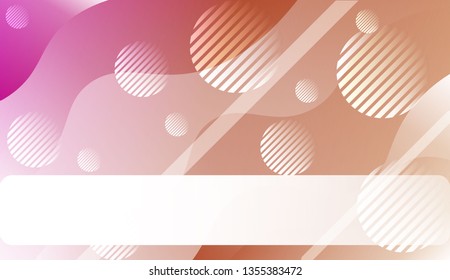 Blurred Decorative Design In Abstract Style With Wave, Curve Lines, Circle, Space for Text.. For Your Design Wallpapers Presentation. Vector Illustration with Color Gradient