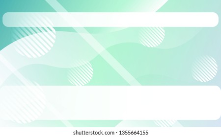 Blurred Decorative Design In Abstract Style With Wave, Curve Lines, Circle, Space for Text. For Elegant Pattern Cover Book. Vector Illustration with Color Gradient
