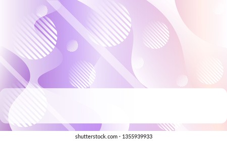 Blurred Decorative Design In Abstract Style With Wave, Curve Lines, Circle, Space for Text. For Elegant Pattern Cover Book. Vector Illustration with Color Gradient