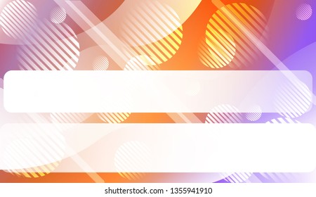 Blurred Decorative Design In Abstract Style With Wave, Curve Lines, Circle, Space for Text. For Elegant Pattern Cover Book. Vector Illustration with Color Gradient