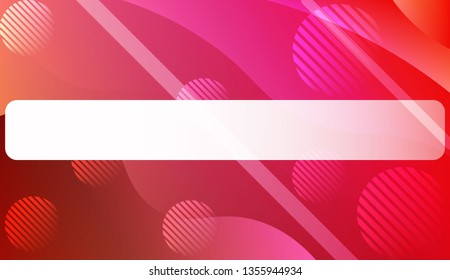 Blurred Decorative Design In Abstract Style With Wave, Curve Lines, Circle, Space for Text. For Elegant Pattern Cover Book. Vector Illustration with Color Gradient