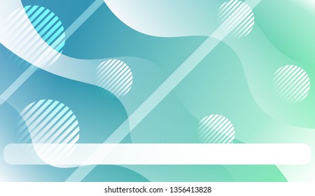 Blurred Decorative Design In Abstract Style With Wave, Curve Lines, Circle, Space for Text. For Elegant Pattern Cover Book. Vector Illustration with Color Gradient