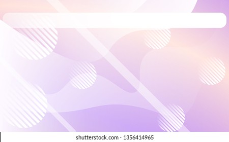 Blurred Decorative Design In Abstract Style With Wave, Curve Lines, Circle, Space for Text. For Elegant Pattern Cover Book. Vector Illustration with Color Gradient