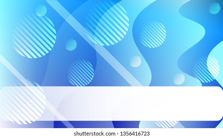 Blurred Decorative Design In Abstract Style With Wave, Curve Lines, Circle, Space for Text.. For Your Design Wallpapers Presentation. Vector Illustration with Color Gradient