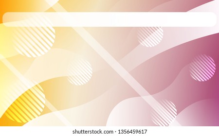 Blurred Decorative Design In Abstract Style With Wave, Curve Lines, Circle, Space for Text.. For Your Design Wallpapers Presentation. Vector Illustration with Color Gradient