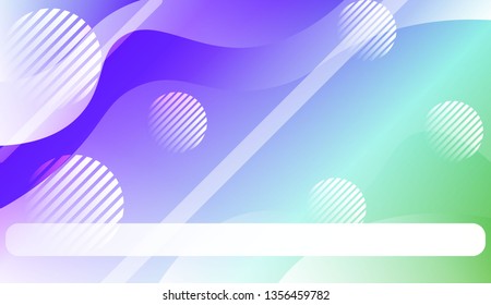 Blurred Decorative Design In Abstract Style With Wave, Curve Lines, Circle, Space for Text.. For Your Design Wallpapers Presentation. Vector Illustration with Color Gradient