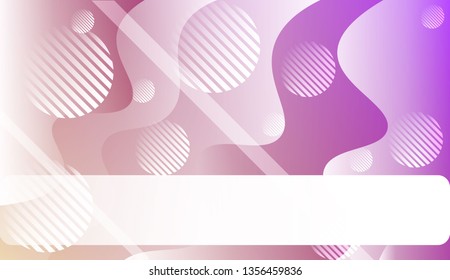 Blurred Decorative Design In Abstract Style With Wave, Curve Lines, Circle, Space for Text.. For Your Design Wallpapers Presentation. Vector Illustration with Color Gradient
