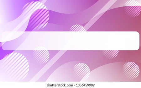 Blurred Decorative Design In Abstract Style With Wave, Curve Lines, Circle, Space for Text.. For Your Design Wallpapers Presentation. Vector Illustration with Color Gradient
