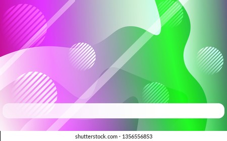 Blurred Decorative Design In Abstract Style With Wave, Curve Lines, Circle, Space for Text.. For Your Design Wallpapers Presentation. Vector Illustration with Color Gradient