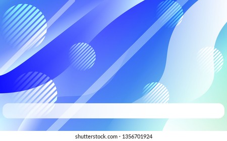 Blurred Decorative Design In Abstract Style With Wave, Curve Lines, Circle, Space for Text.. For Your Design Wallpapers Presentation. Vector Illustration with Color Gradient