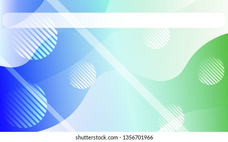 Blurred Decorative Design In Abstract Style With Wave, Curve Lines, Circle, Space for Text.. For Your Design Wallpapers Presentation. Vector Illustration with Color Gradient