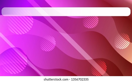 Blurred Decorative Design In Abstract Style With Wave, Curve Lines, Circle, Space for Text.. For Your Design Wallpapers Presentation. Vector Illustration with Color Gradient