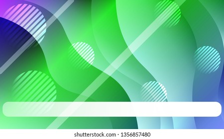 Blurred Decorative Design In Abstract Style With Wave, Curve Lines, Circle, Space for Text. For Elegant Pattern Cover Book. Vector Illustration with Color Gradient