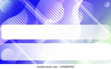 Blurred Decorative Design In Abstract Style With Wave, Curve Lines, Circle, Space for Text. For Elegant Pattern Cover Book. Vector Illustration with Color Gradient