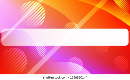 Blurred Decorative Design In Abstract Style With Wave, Curve Lines, Circle, Space for Text. For Elegant Pattern Cover Book. Vector Illustration with Color Gradient