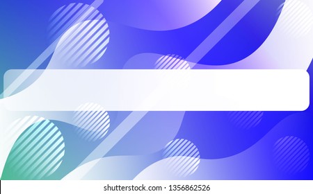 Blurred Decorative Design In Abstract Style With Wave, Curve Lines, Circle, Space for Text. For Elegant Pattern Cover Book. Vector Illustration with Color Gradient