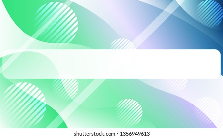 Blurred Decorative Design In Abstract Style With Wave, Curve Lines, Circle, Space for Text. For Elegant Pattern Cover Book. Vector Illustration with Color Gradient