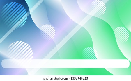 Blurred Decorative Design In Abstract Style With Wave, Curve Lines, Circle, Space for Text. For Elegant Pattern Cover Book. Vector Illustration with Color Gradient