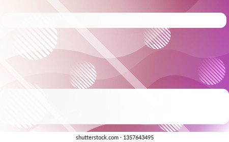 Blurred Decorative Design In Abstract Style With Wave, Curve Lines, Circle, Space for Text.. For Your Design Wallpapers Presentation. Vector Illustration with Color Gradient