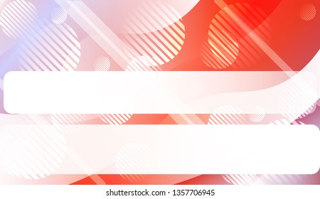 Blurred Decorative Design In Abstract Style With Wave, Curve Lines, Circle, Space for Text. For Elegant Pattern Cover Book. Vector Illustration with Color Gradient