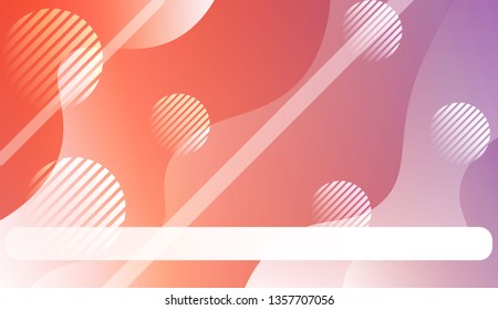 Blurred Decorative Design In Abstract Style With Wave, Curve Lines, Circle, Space for Text. For Elegant Pattern Cover Book. Vector Illustration with Color Gradient