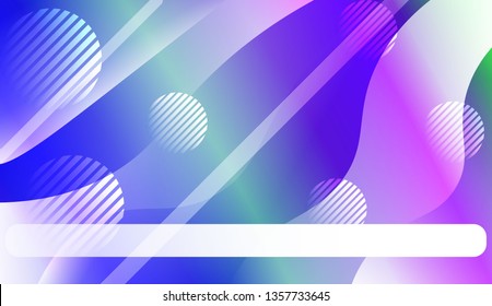 Blurred Decorative Design In Abstract Style With Wave, Curve Lines, Circle, Space for Text. For Elegant Pattern Cover Book. Vector Illustration with Color Gradient