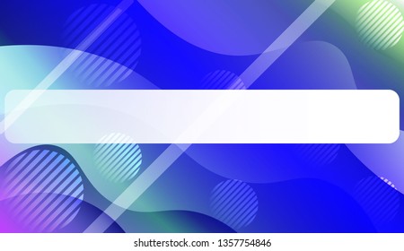 Blurred Decorative Design In Abstract Style With Wave, Curve Lines, Circle, Space for Text. For Elegant Pattern Cover Book. Vector Illustration with Color Gradient