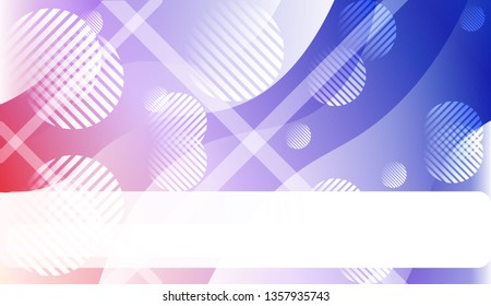 Blurred Decorative Design In Abstract Style With Wave, Curve Lines, Circle, Space for Text.. For Your Design Wallpapers Presentation. Vector Illustration with Color Gradient