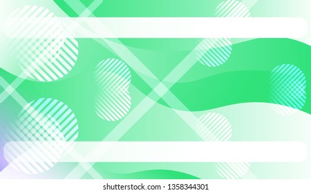 Blurred Decorative Design In Abstract Style With Wave, Curve Lines, Circle, Space for Text. For Elegant Pattern Cover Book. Vector Illustration with Color Gradient